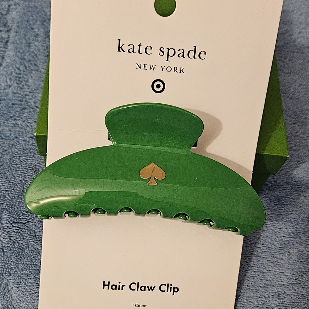 Kate Spade Green Hair Claw Clip